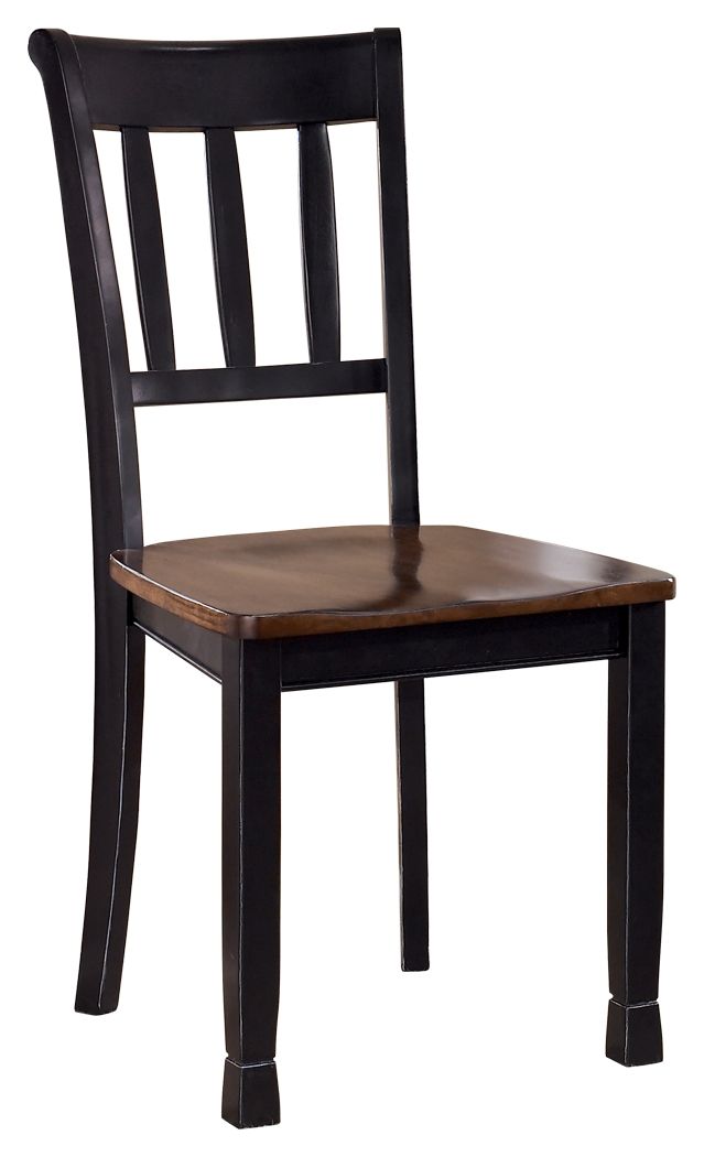 Owingsville - Black / Brown - Dining Room Side Chair (Set of 2) Signature Design by Ashley® 