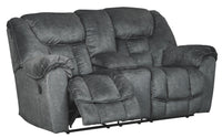Thumbnail for Capehorn - Granite - Dbl Rec Loveseat W/Console - Tony's Home Furnishings