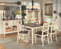 Thumbnail for Whitesburg - Brown / Cottage White - Dining Room Side Chair (Set of 2)