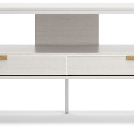 Deznee - White - Large TV Stand Signature Design by Ashley® 