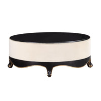 Sheridan - Cocktail Table - Cream Fabric & Black ACME 