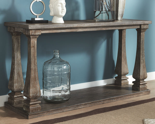 Johnelle - Gray - Sofa Table Signature Design by Ashley® 