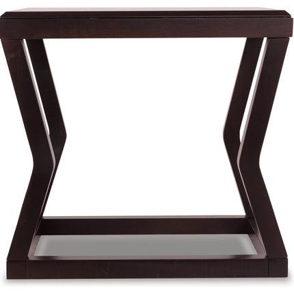 Kelton - Espresso - Rectangular End Table Ashley Furniture 