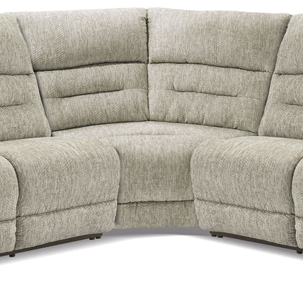 Family Den - Pewter - 3-Piece Power Reclining Sectional With 2 Loveseats - Tony's Home Furnishings