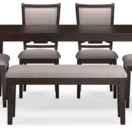 Langwest - Brown - Dining Room Table Set (Set of 6) Signature Design by Ashley® 