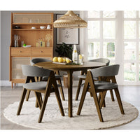 Thumbnail for Keiki - Round Dining Table - Walnut - Tony's Home Furnishings