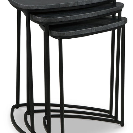 Olinmere - Black - Accent Table (Set of 3) Signature Design by Ashley® 