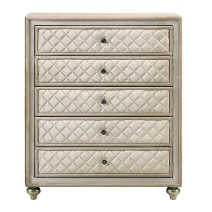 Lucienne - Chest - Beige Velvet - Tony's Home Furnishings