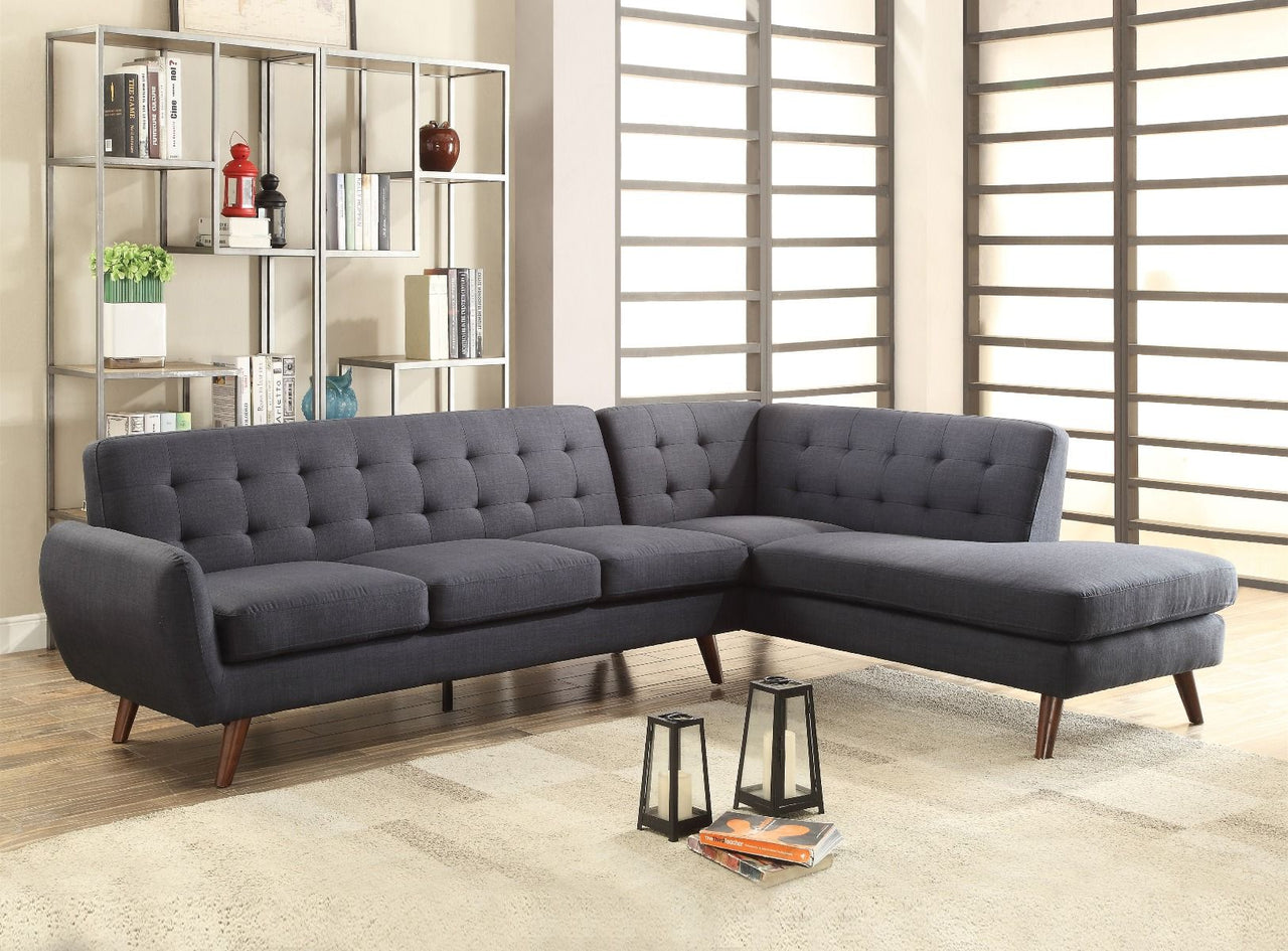 Acme - Sectional Sofa - Gray PU - Tony's Home Furnishings