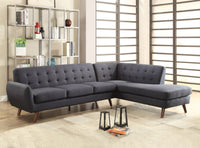 Acme - Sectional Sofa - Gray PU - Tony's Home Furnishings