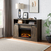 Tobias - Fireplace - Rustic Oak Finish - 38