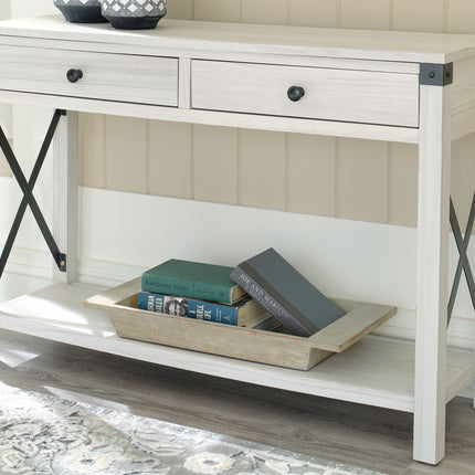 Bayflynn - Whitewash - Console Sofa Table With 2 Drawers Signature Design by Ashley® 