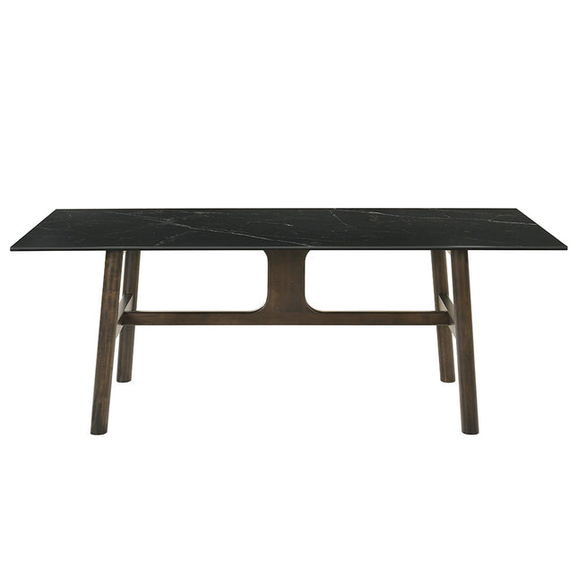 Destin - Dining Table - Sintered Stone & Walnut Finish ACME 