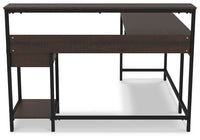 Thumbnail for Camiburg - Warm Brown - L-desk With Storage - Tony's Home Furnishings
