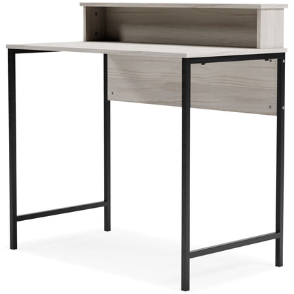 Bayflynn - White / Black - Home Office Desk With Hutch Signature Design by Ashley® 