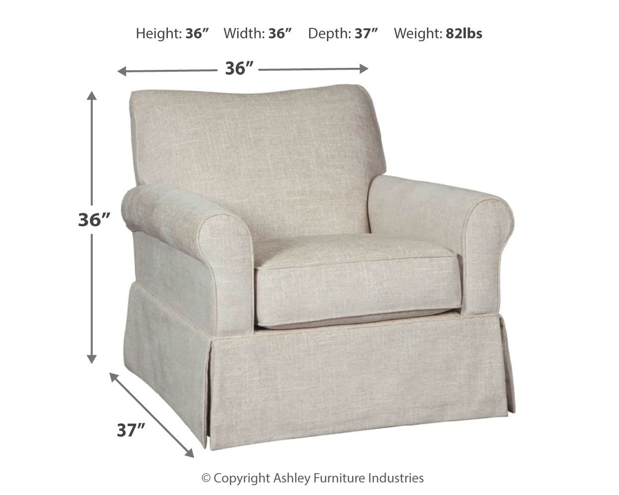 Searcy - Quartz - Swivel Glider Accent Chair - Tony's Home Furnishings