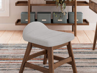Thumbnail for Lyncott - Light Gray / Brown - Home Office Desk Chair - Tony's Home Furnishings