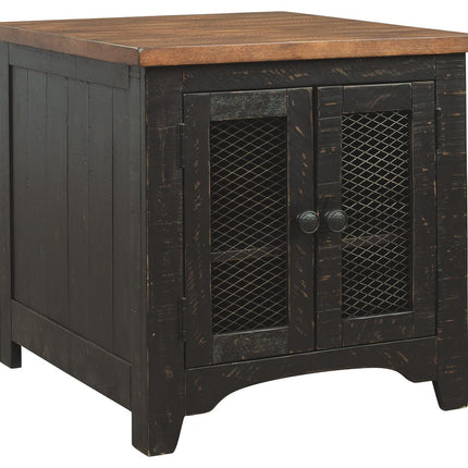 Valebeck - Black / Brown - Rectangular End Table Ashley Furniture 