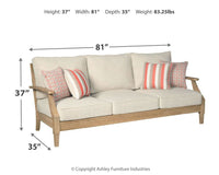 Thumbnail for Clare - Beige - Sofa With Cushion - Tony's Home Furnishings