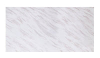 Zander - Dining Table - White Printed Faux Marble & Mirrored Silver Finish ACME 