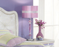 Thumbnail for Nyssa - Purple - Metal Table Lamp Ashley Furniture 
