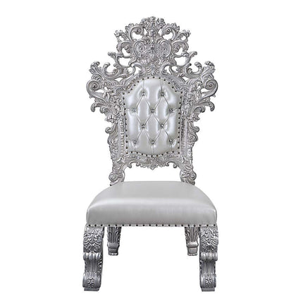 Valkyrie - Side Chair (Set of 2) - Antique Platinum ACME 