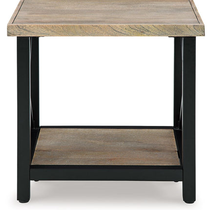 Bristenfort - Brown / Black - Rectangular End Table Signature Design by Ashley® 