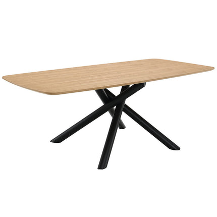 Lawton - Dining Table - Natural & Black Finish ACME 