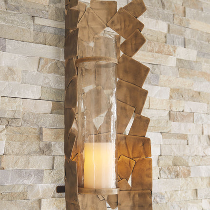 Jailene - Antique Gold - Wall Sconce Ashley Furniture 