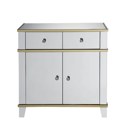 Osma - Accent Table - Mirrored & Gold ACME 