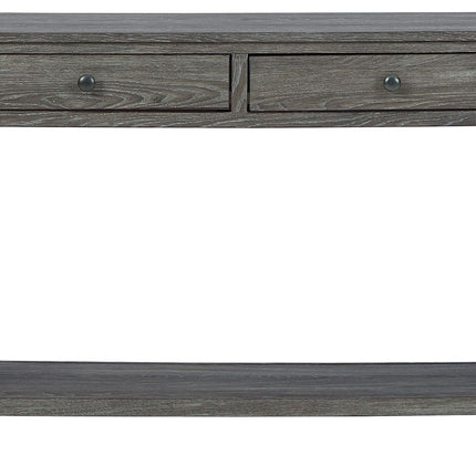 Freedan - Grayish Brown - Console Sofa Table Ashley Furniture 