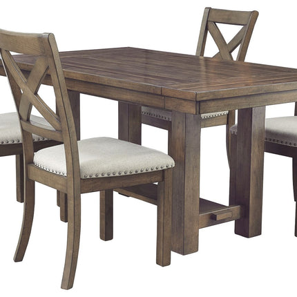 Moriville - Grayish Brown - Rectangular Dining Room Extension Table Ashley Furniture 