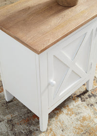 Thumbnail for Gylesburg - White / Brown - Accent Cabinet - Tony's Home Furnishings
