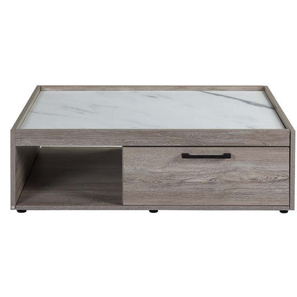 Walden - Coffee Table - Faux Marble Top & Gray Oak Finish ACME 