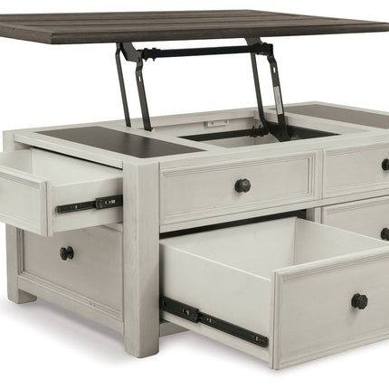 Bolanburg - White / Brown / Beige - Lift Top Cocktail Table Ashley Furniture 