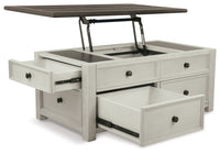 Thumbnail for Bolanburg - White / Brown / Beige - Lift Top Cocktail Table - Tony's Home Furnishings