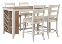 Thumbnail for Skempton - White - Rectangular Counter Table With Storage - Tony's Home Furnishings