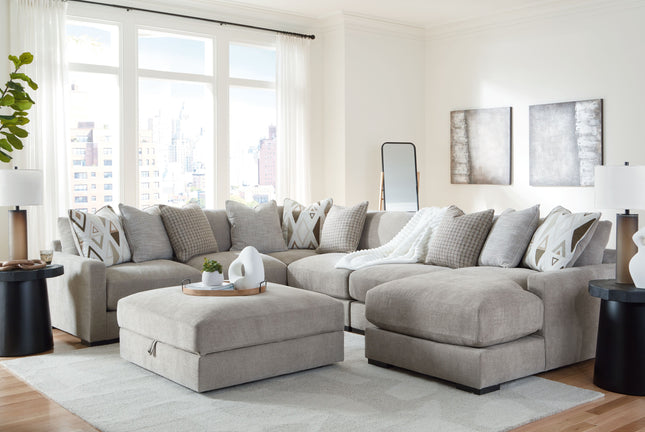 Aslan Court - Sectional With Ottoman Set Benchcraft® 