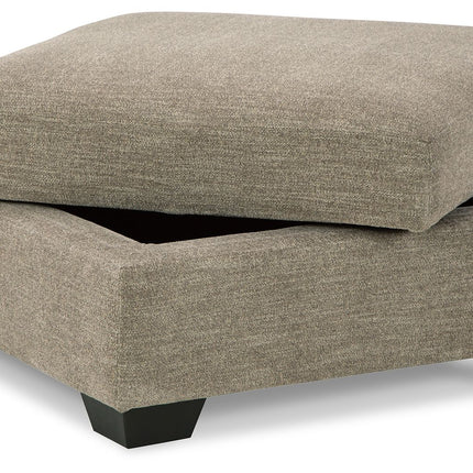 Creswell - Stone - Ottoman With Storage Signature Design by Ashley® 