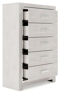 Thumbnail for Altyra - White - Five Drawer Chest Ashley Furniture 