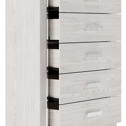 Altyra - White - Five Drawer Chest Ashley Furniture 