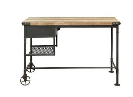 Itzel - Desk - Antique Oak & Sandy Gray ACME 