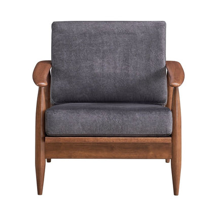 Alisa - Accent Chair - Charcoal & Brown ACME 