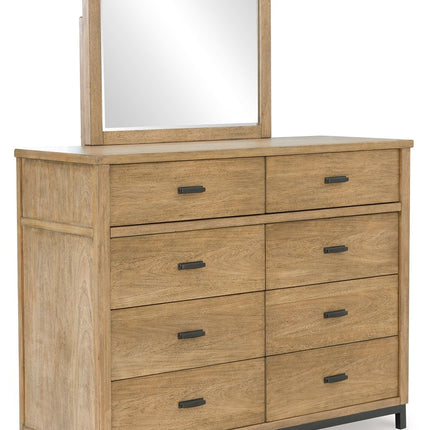 Tomtyn - Light Brown - Dresser And Mirror Benchcraft® 