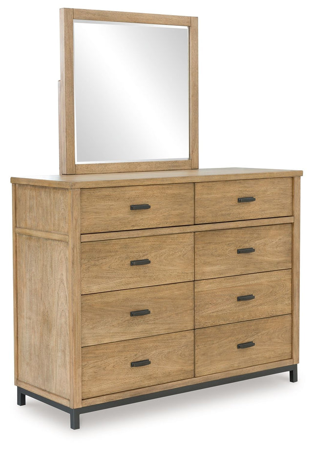 Tomtyn - Light Brown - Dresser And Mirror Benchcraft® 