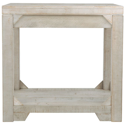 Fregine - Whitewash - Rectangular End Table Ashley Furniture 