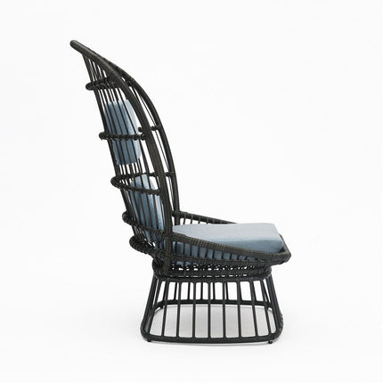 Qudrat - Patio Lounge Chair - Black ACME 