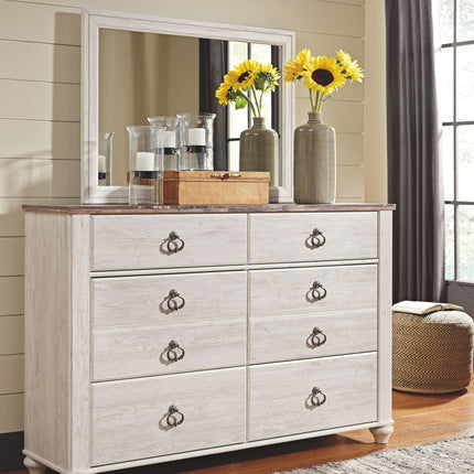 Willowton - Dresser, Mirror Ashley Furniture 