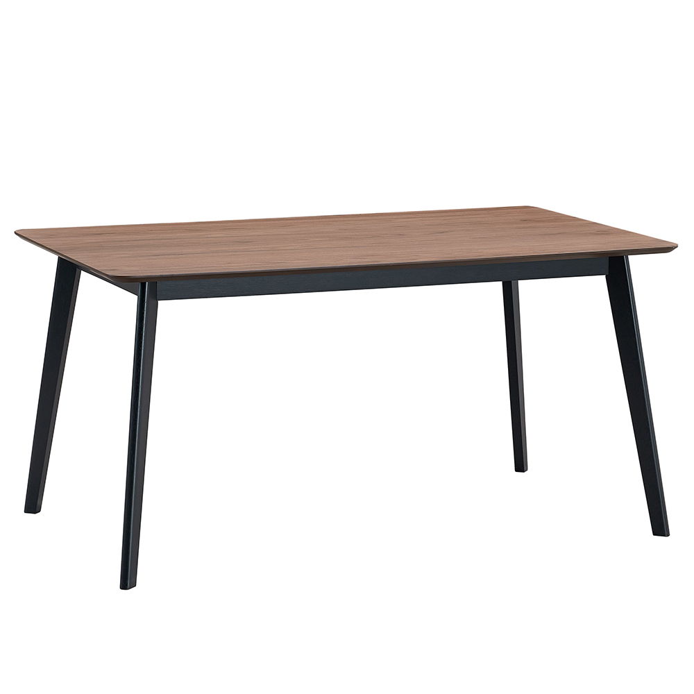 Rebi - Dining Table - Walnut & Black Finish - Tony's Home Furnishings