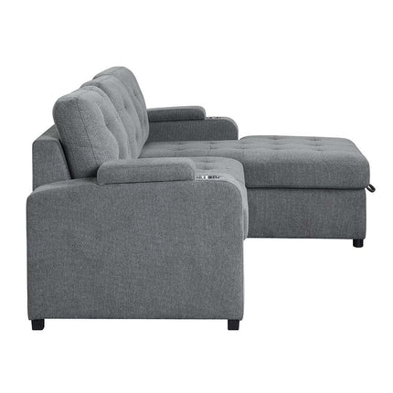 Kabira - Sectional Sofa - Gray Fabric ACME 